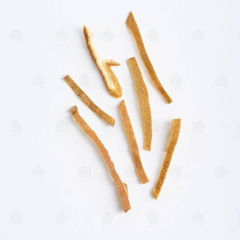 Écorce de Mandarine vieillie (Chen Pi) – standard, vue de dessus