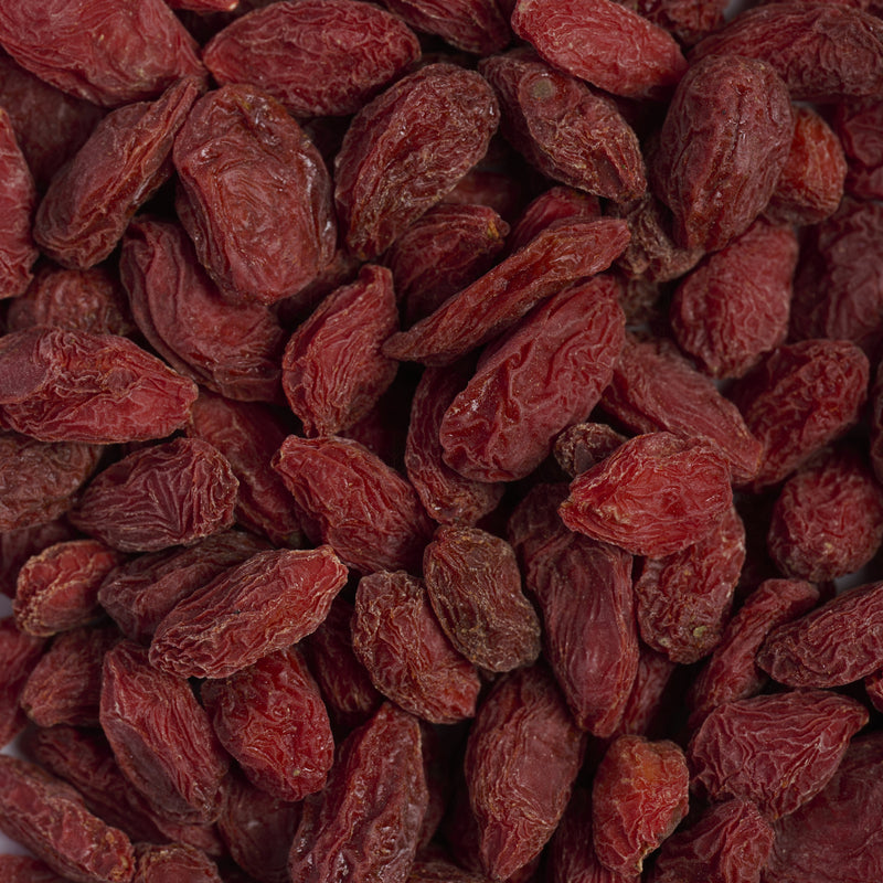Baies de Goji (grand format) (Gou Qi Zi) – vue de dessus
