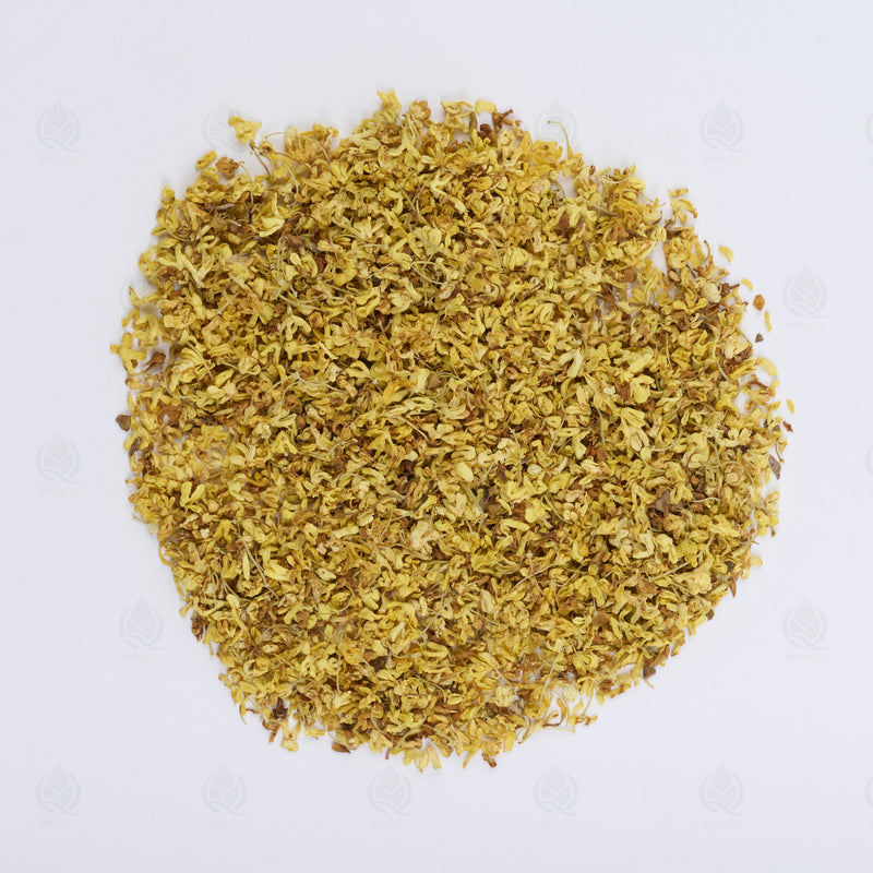 Fleurs d’Osmanthus (Olivier odorant) (Gui Hua) – vue de dessus