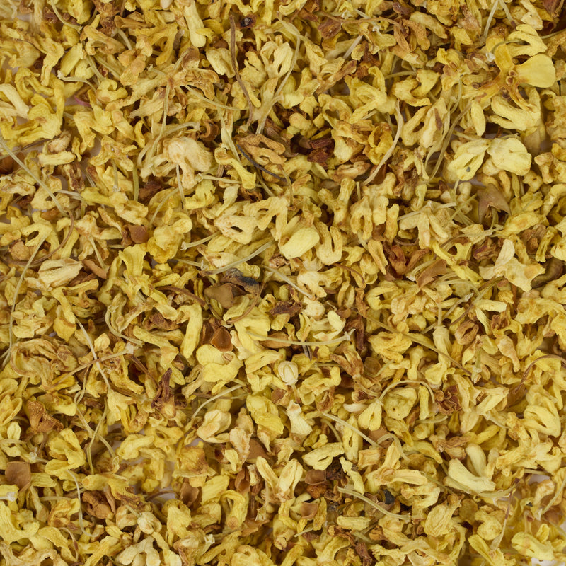 Fleurs d’Osmanthus (Olivier odorant) (Gui Hua) – vue de dessus