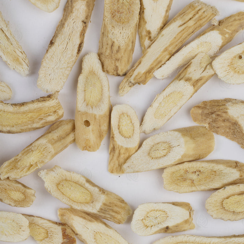 Astragale (petites tranches) (Huang Qi) – vue de dessus