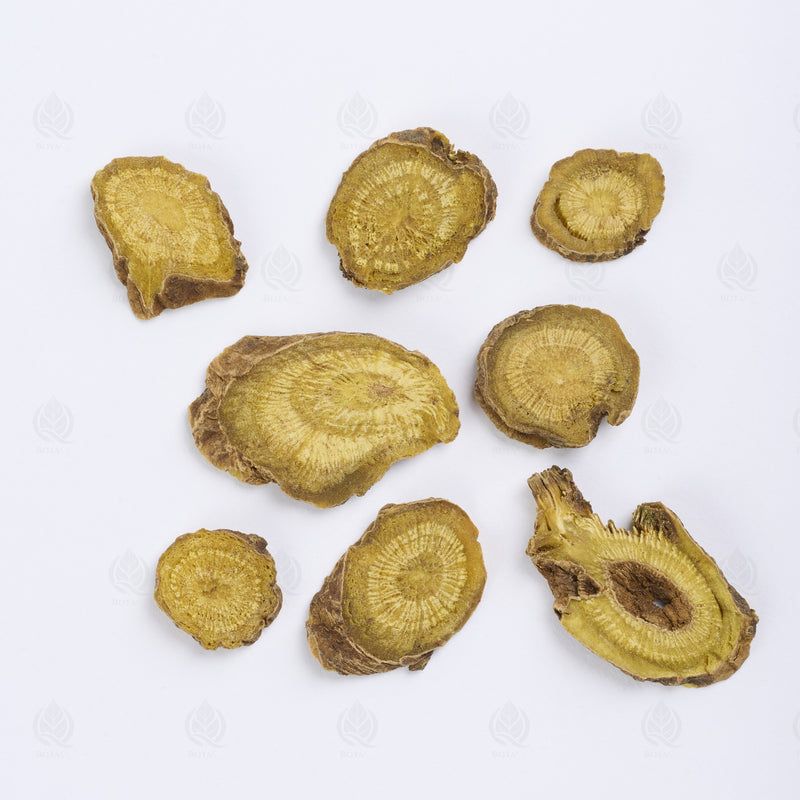 Racine de Scutellaire (Huang Qin) – vue de dessus