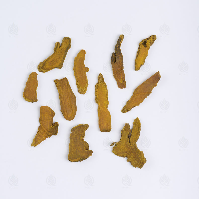 Curcuma (Jiang Huang) – vue de dessus