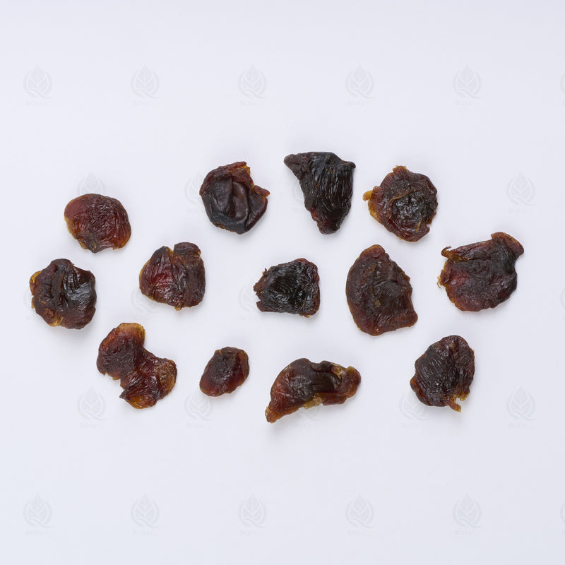 Longane séché (Long Yan Rou) – vue de dessus